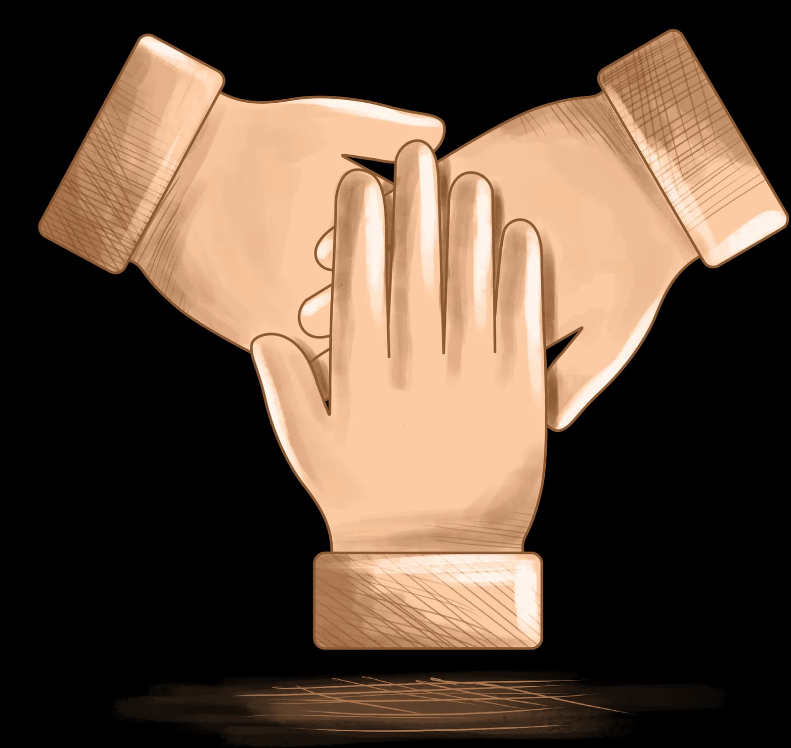Illustration symbolising what Agile Growth Hackers stands for: partnership and accountability with clients